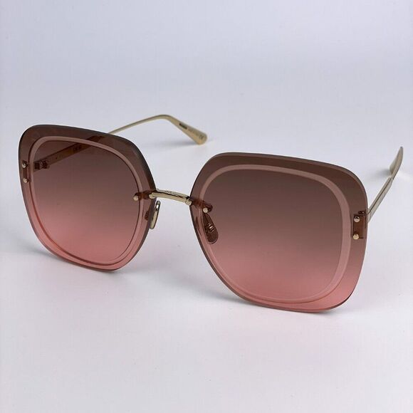 NEW Dior ULTRADIOR SU B0F2 Pink Gold Brown Women Square Oversized Sunglasses main image 6